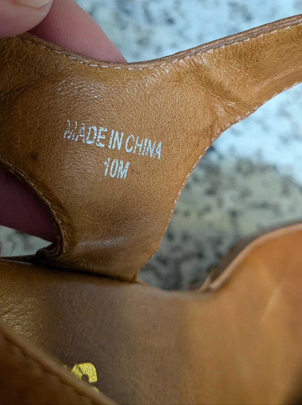 Jeffrey Campbell Woodies Tan Leather Studded Wood Platform Sandals Sz 10 Boho